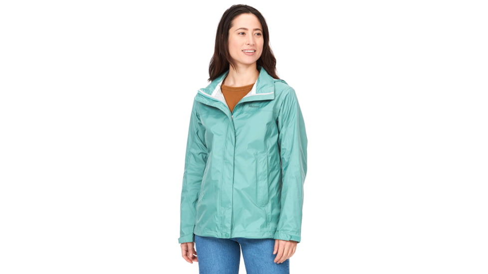 Marmot PreCip Eco Jackets - Womens, Blue Agave, Extra Small, 46700-3637-XS