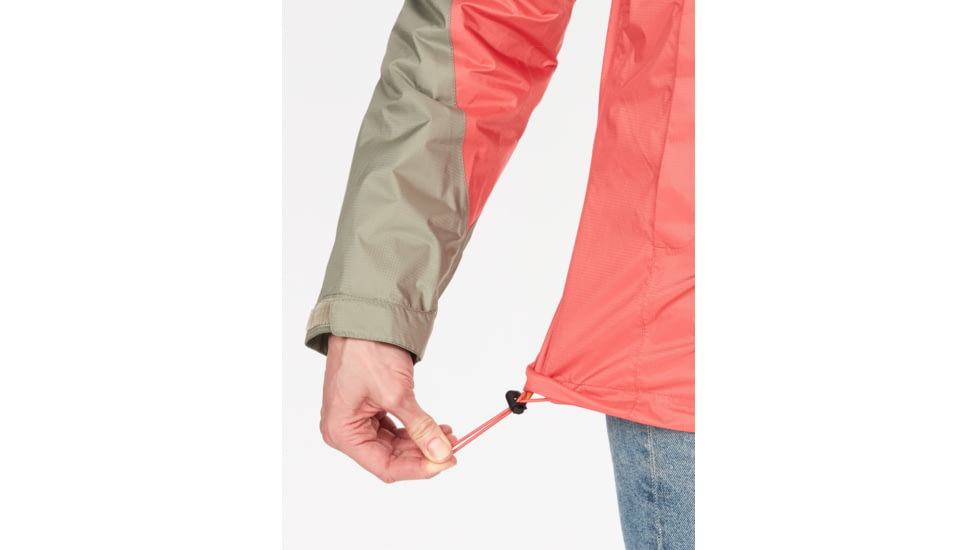 Marmot PreCip Eco Jackets - Womens, Grapefruit/Vetiver, Extra Small, 46700-22495-XS
