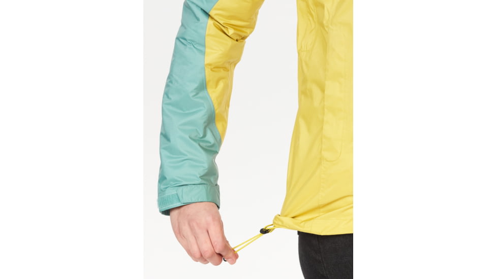 Marmot PreCip Eco Jackets - Womens, Limelight/Blue Agave, Small, 46700-22489-S