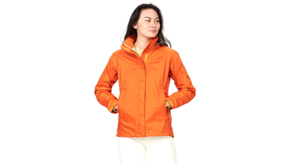 Marmot PreCip Eco Jackets - Womens, Tangelo, Extra Small, 46700-9434-XS