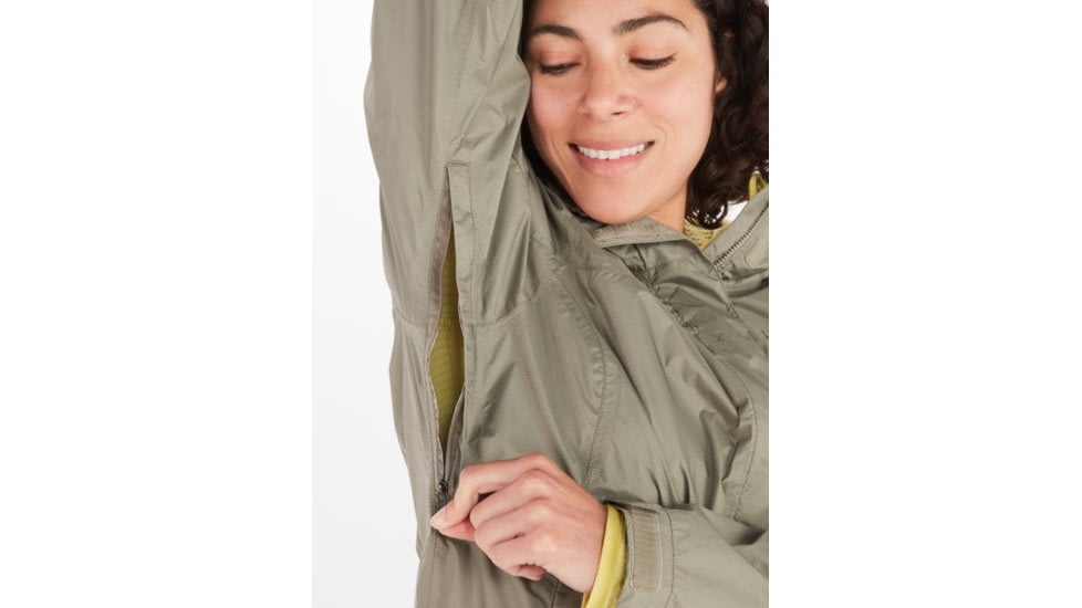 Marmot PreCip Eco Jackets - Womens, Vetiver, Small, 46700-21543-S