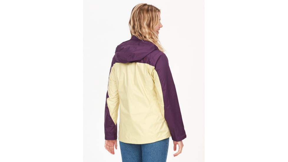 Marmot PreCip Eco Jackets - Womens, Wheat/Purple Fig, Small, 46700-22498-S