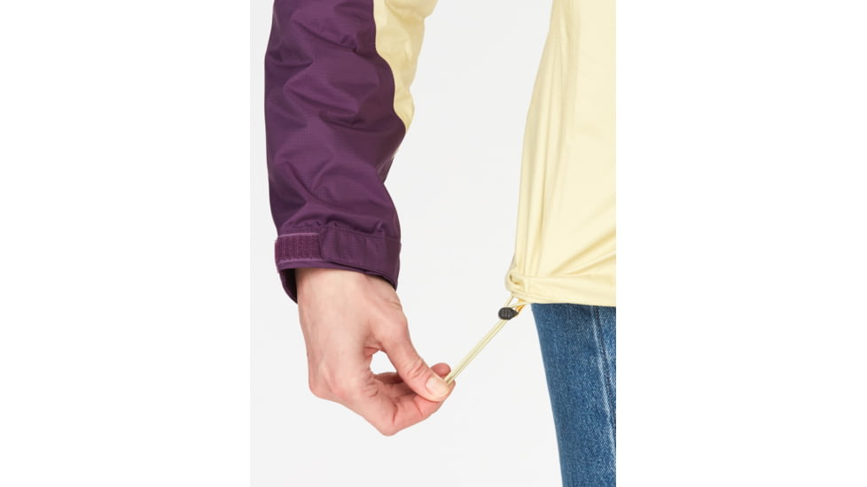 Marmot PreCip Eco Jackets - Womens, Wheat/Purple Fig, Small, 46700-22498-S