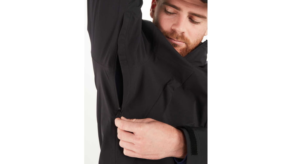 Marmot PreCip Eco Pro Jacket - Men's, Black, Medium, 195115271220