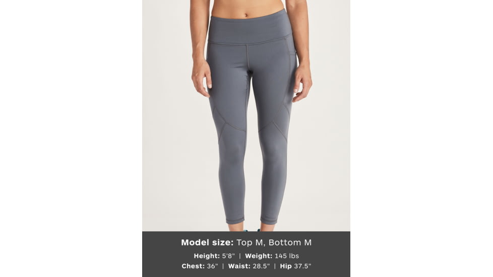 Marmot Quinsana 7/8 Tight - Womens, Steel Onyx, Small, 32120-1515-S