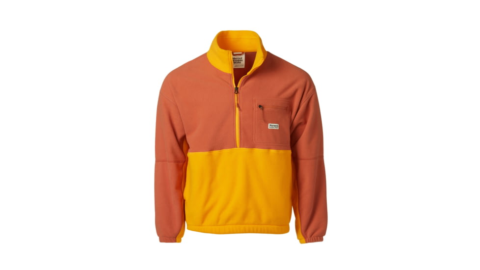 Marmot Retro Rocklin 1/2 Zip - Mens, Auburn/Golden Sun, Small, M14609-23491-S
