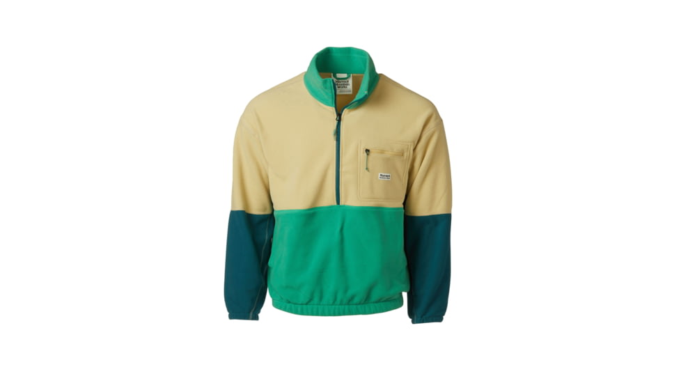 Marmot Retro Rocklin 1/2 Zip - Mens, Light Oak/Clover/Dark Jungle, Medium, M14609-23234-M