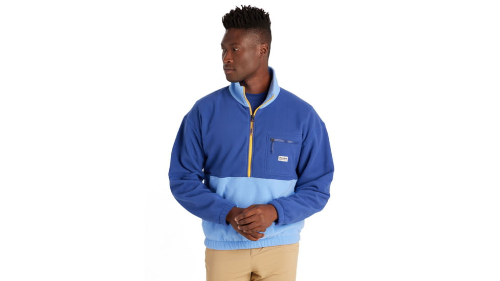 Marmot Retro Rocklin 1/2 Zip - Mens, Twilight Blue/Blue Bonnet, 2XL, M14609-23246-XXL