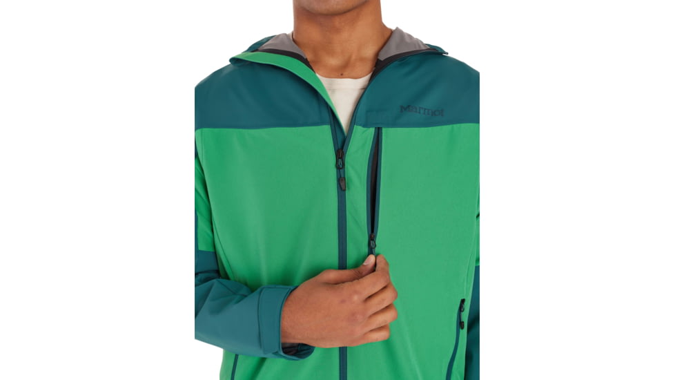 Marmot ROM GORE-TEX Infinium Hoody - Mens, Dark Jungle/Clover, Extra Large, M14597-23225-XL