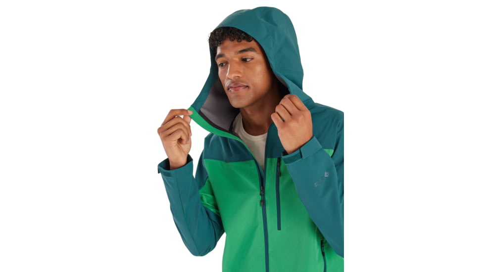 Marmot ROM GORE-TEX Infinium Hoody - Mens, Dark Jungle/Clover, Extra Large, M14597-23225-XL