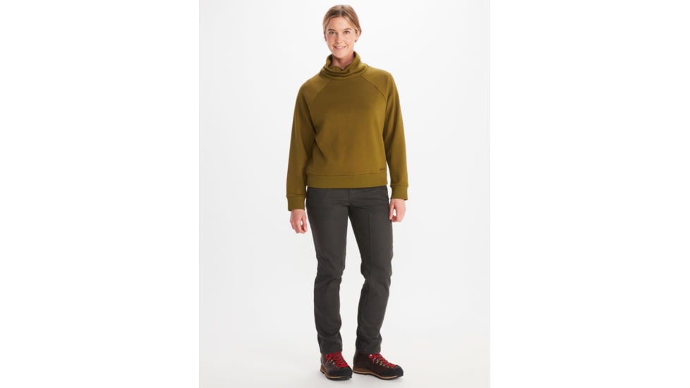 Marmot Rowan Funnel Neck - Womens, Military Green, Small, M13287-4050-S
