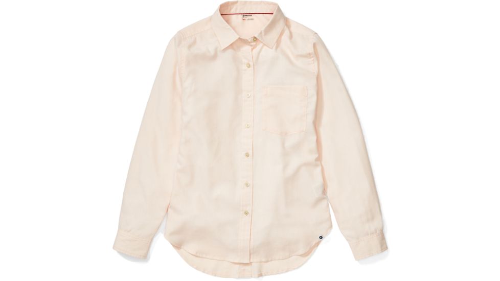 Marmot Seaside Ultra Lightweight Flannel Long Sleeve Shirt - Womens, Mandarin Mist, Medium, 46930-9672-M