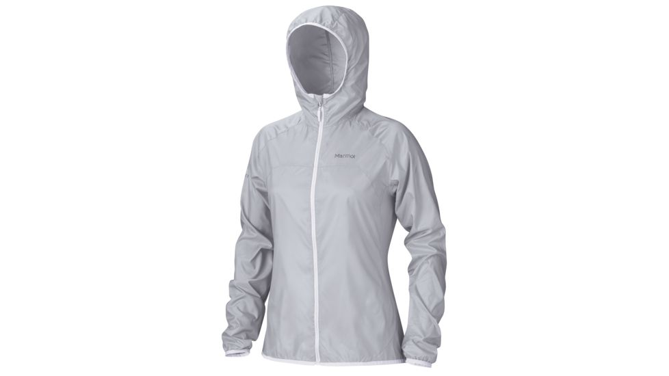 Trail Wind Hoody - Womens-Large-Silver