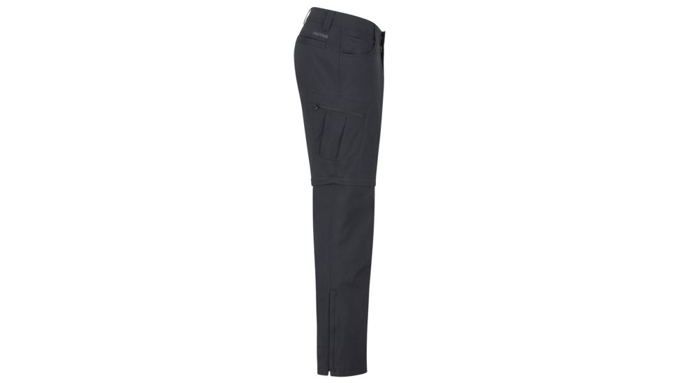 Marmot Transcend Convertible Pant - Mens, Black, 34 Waist Waist, Regular Inseam, 42140-001-34