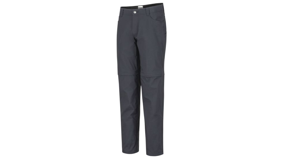 Marmot Transcend Convertible Pant - Mens, Black, 32 Waist Waist, Short Inseam, 42140S-001-32
