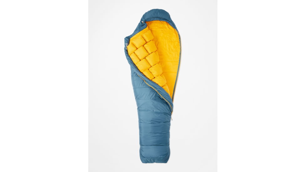 Marmot WarmCube Gallatin 20 Sleeping Bag, Stargazer/Solar, 36420-1995-LZ