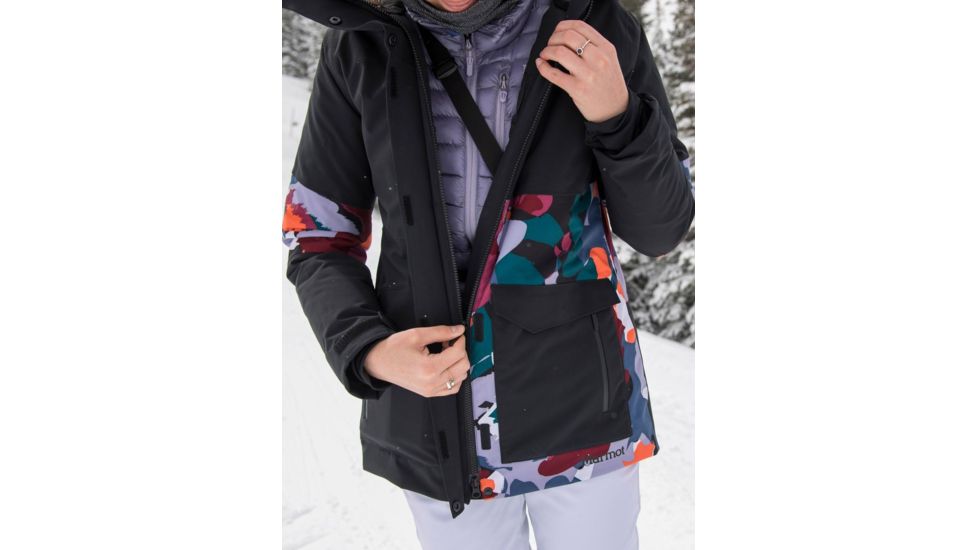 Marmot Wilder Jacket - Womens, Black/Multi Pop Camo, Medium, 79250-1578-M