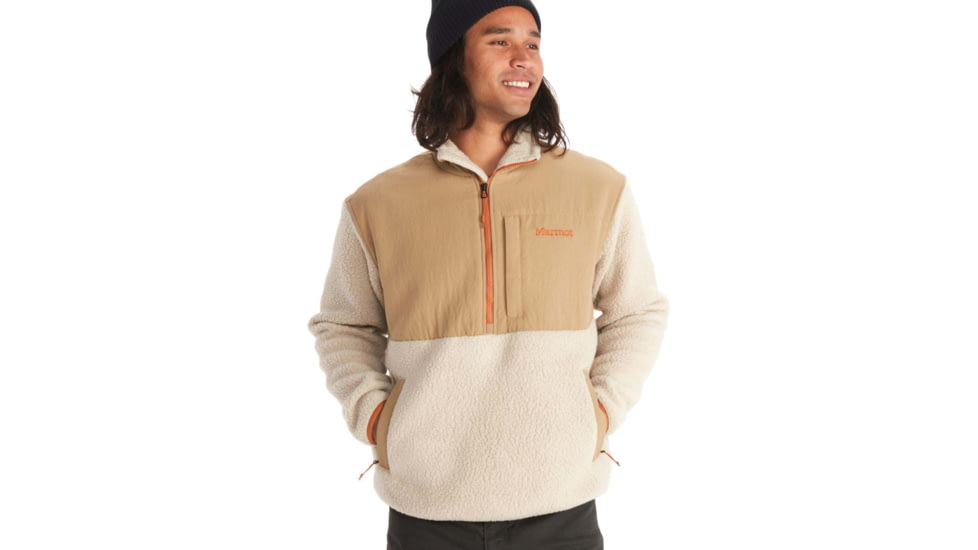 Marmot Wiley Polartec 1/2 Zip - Mens, Shetland/Sandbar, Extra Large, M13191-19687-XL