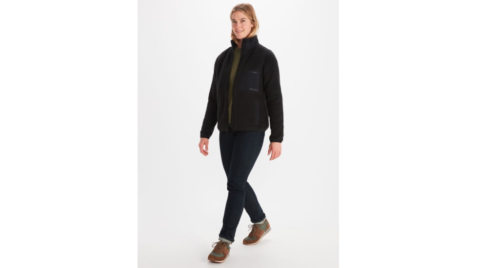Marmot Wiley Polartec Jacket - Womens, Black, Small, M13188-001-S