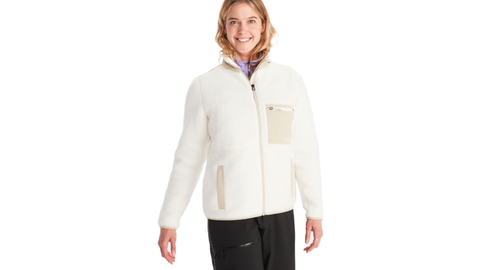 Marmot Wiley Polartec Jacket - Womens, Papyrus/Sandbar, Small, M13188-20711-S