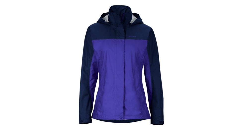 Marmot Womens PreCip Jacket, Royal Night/Arctic Navy, XS, 46200-3877-XS