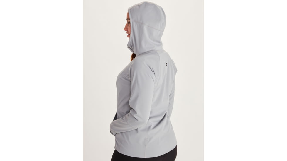 Marmot Zenyatta 1/2 Zip Hoodie - Womens, Sleet, Small, 84620-504-S