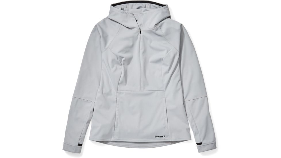 Marmot Zenyatta 1/2 Zip Hoodie - Womens, Sleet, Small, 84620-504-S