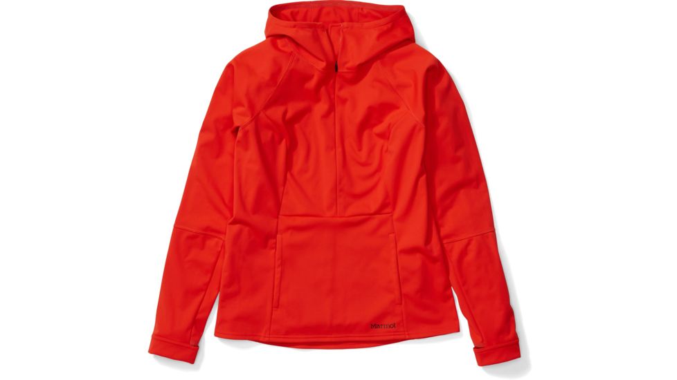 Marmot Zenyatta 1/2 Zip Hoodie - Womens, Victory Red, Large, 84620-6702-L