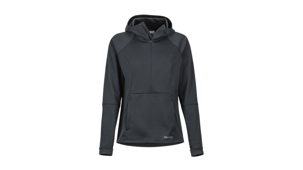 Marmot Zenyatta 1/2 Zip Hoody - Womens, Black, Extra Small, 84620-001-XS