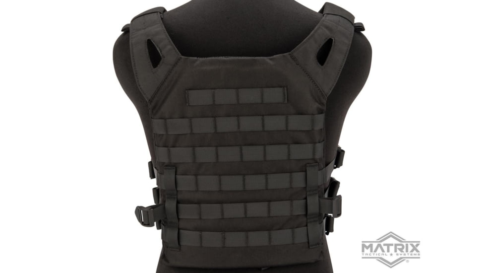 Matrix Level-1 Plate Carrier with Integrated Magazine Pouches, Black, VE-49-BK