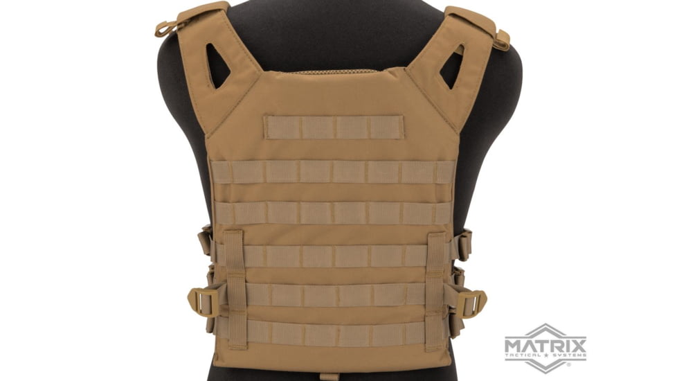 Matrix Level-1 Plate Carrier with Integrated Magazine Pouches, Tan, VE-49-T