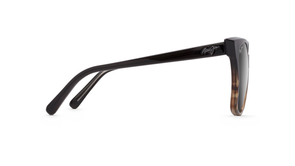 Maui Jim Alekona Polarized Cat Eye Sunglasses - Women's, Black w/ Tokyo Tortoise Frame, Neutral Grey Lens, Black w/ Tokyo Tortoise GS793-02T