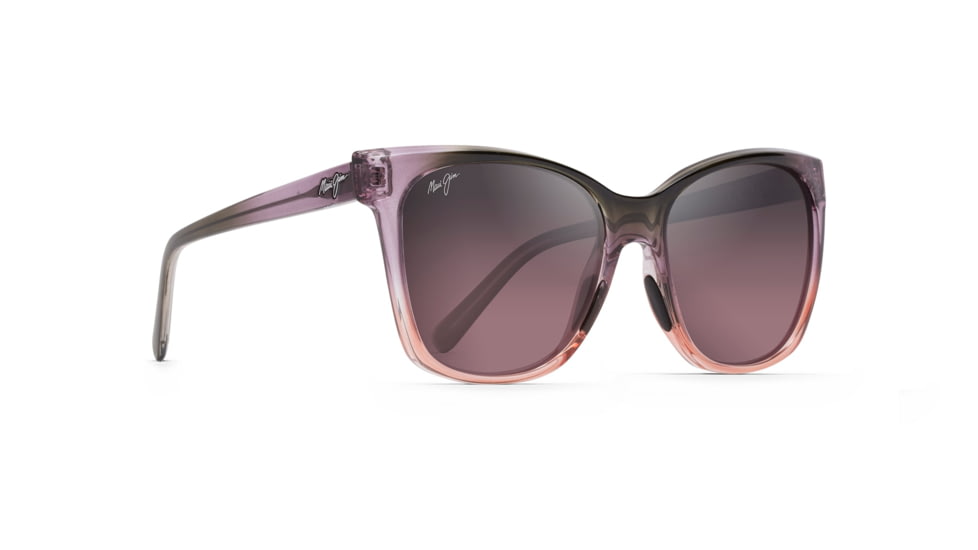 Maui Jim Alekona Polarized Cat Eye Sunglasses - Women's, Mossy / Blush / Peach Frame, Maui Rose Lens, Mossy / Blush / Peach RS793-09C