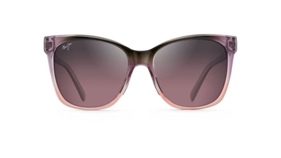 Maui Jim Alekona Polarized Cat Eye Sunglasses - Women's, Mossy / Blush / Peach Frame, Maui Rose Lens, Mossy / Blush / Peach RS793-09C