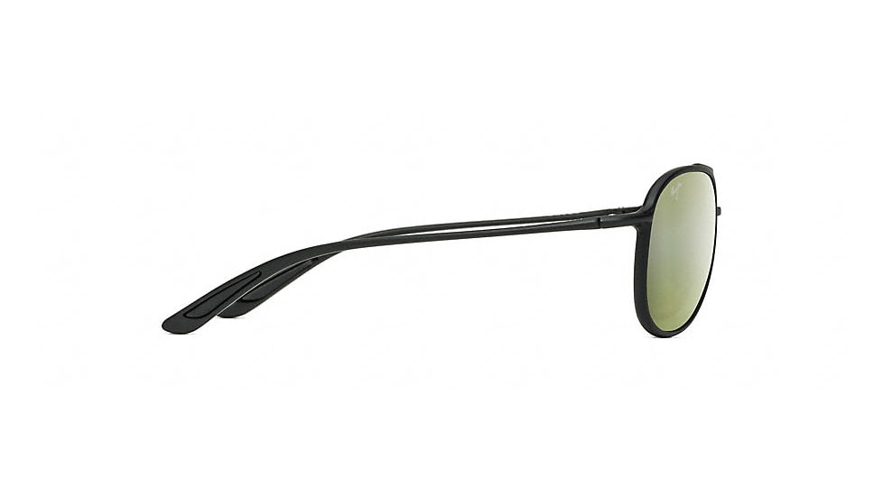 Maui Jim Alelele Bridge Aviators  Sunglasses,Matte Black,Maui HT Lens HT438-2M