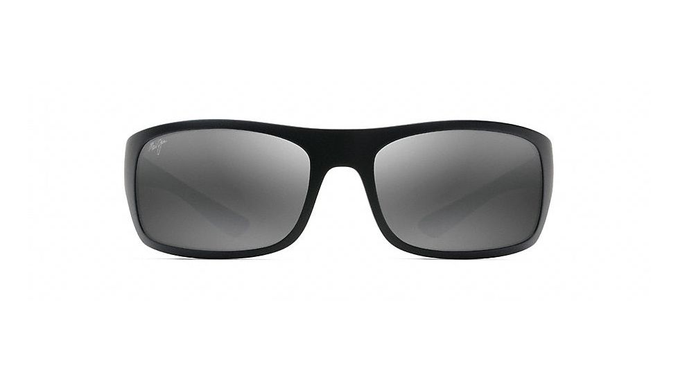 Maui Jim Big Wave Wrap  Sunglasses,Matte Black,Neutral Grey Lens 440-2M
