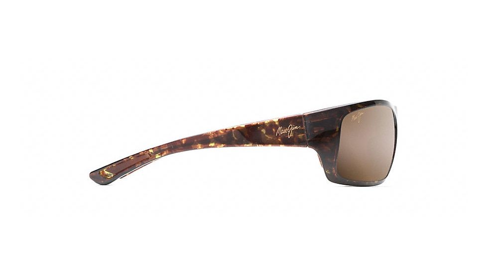 Maui Jim Big Wave Wrap  Sunglasses,Olive Tortoise,HCL Bronze Lens H440-15T