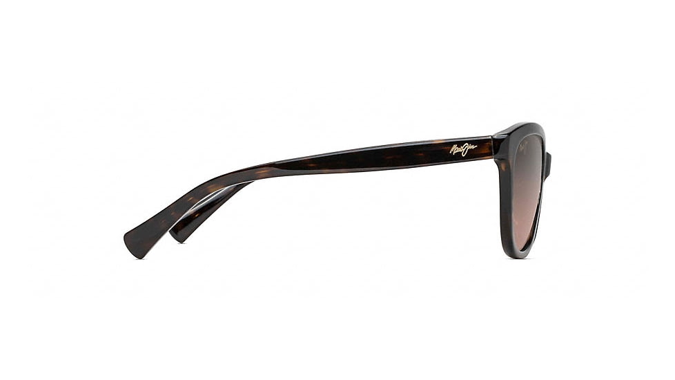 Maui Jim Canna Polarized Cat Eye  Sunglasses,Dark Tortoise,Maui Rose Lens RS769-10