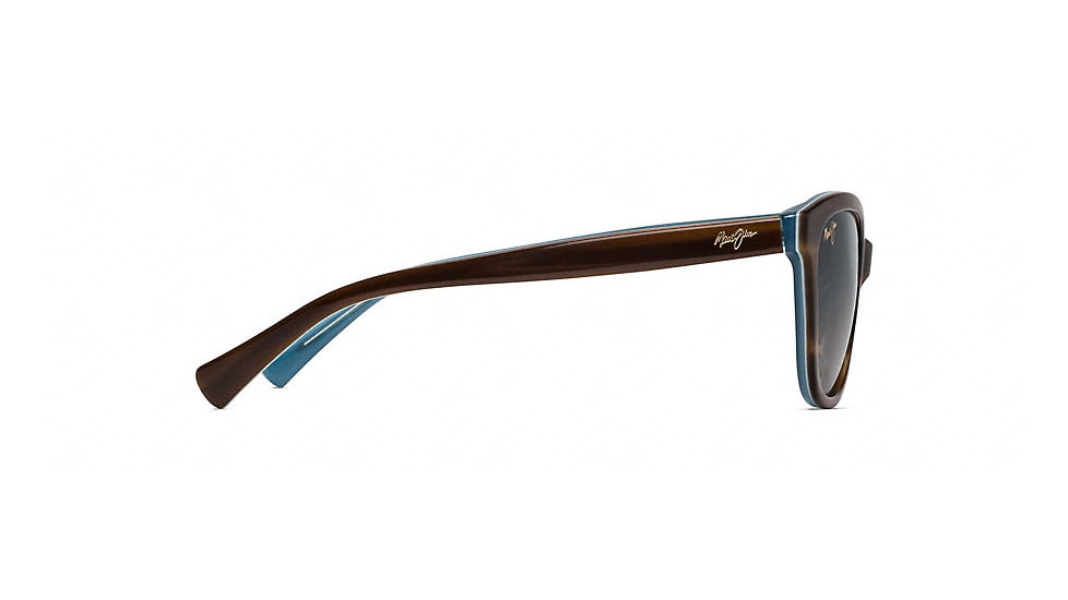 Maui Jim Canna Polarized Cat Eye  Sunglasses,Tortoise with White and Blue,HCL Bronze Lens HS769-03T