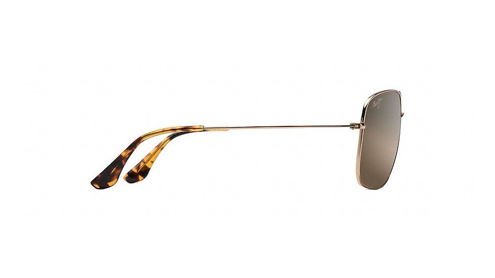 Maui Jim Cook Pines Polarized Aviator  Sunglasses,Gold,HCL Bronze Lens HS774-16