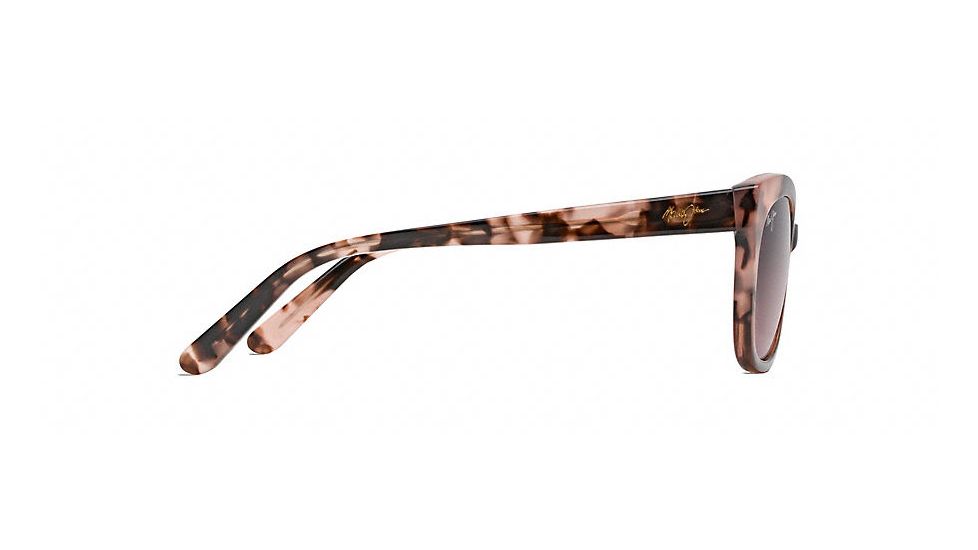 Maui Jim Ilima Polarized Cat Eye  Sunglasses,Pink with Pink Tokyo Tortoise,Maui Rose Lens RS759-64