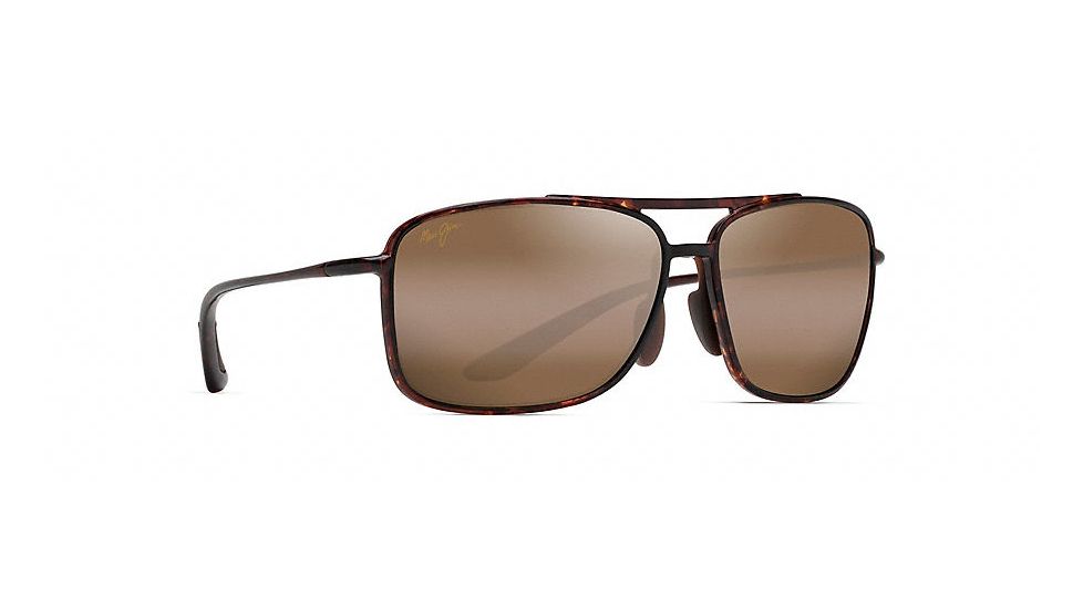 Maui Jim Kaupo Gap Polarized Aviator  Sunglasses,Tortoise,HCL Bronze Lens H437-10