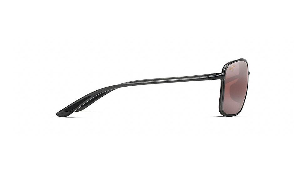 Maui Jim Kaupo Gap Polarized Aviator  Sunglasses,Translucent Smoke Grey,Maui Rose Lens R437-11
