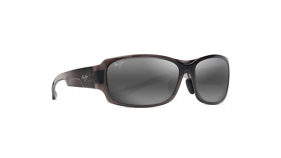 Maui Jim Monkeypod Polarized Wrap  Sunglasses,Grey Fade,Neutral Grey Lens 441-11A
