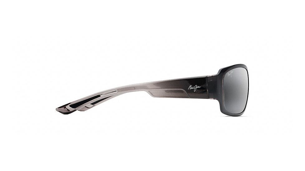 Maui Jim Monkeypod Polarized Wrap  Sunglasses,Grey Fade,Neutral Grey Lens 441-11A