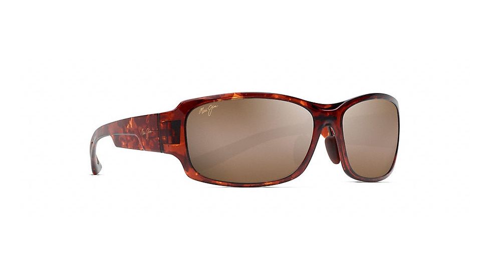 Maui Jim Monkeypod Polarized Wrap  Sunglasses,Tortoise,HCL Bronze Lens H441-10