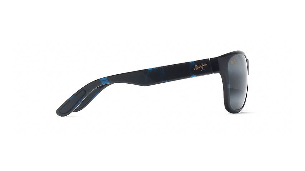 Maui Jim Road Trip Polarized Rectangular  Sunglasses,Blue / Black Tortoise,Neutral Grey Lens 435-03J