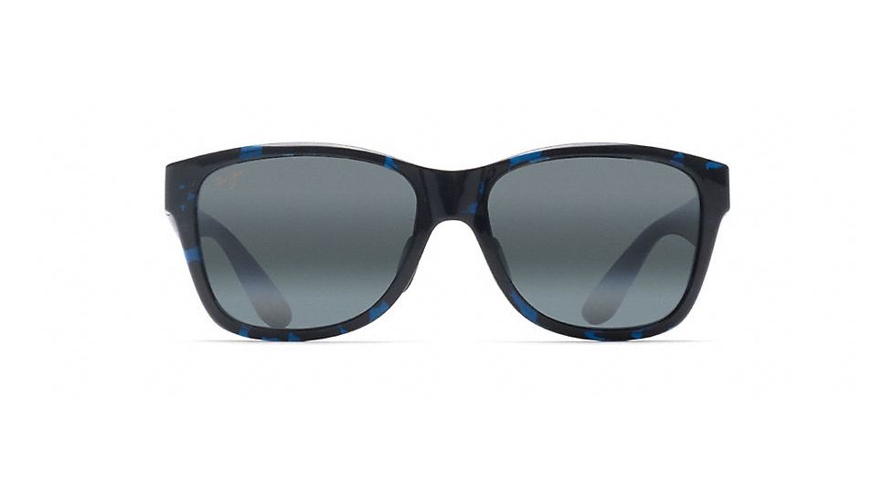 Maui Jim Road Trip Polarized Rectangular  Sunglasses,Blue / Black Tortoise,Neutral Grey Lens 435-03J