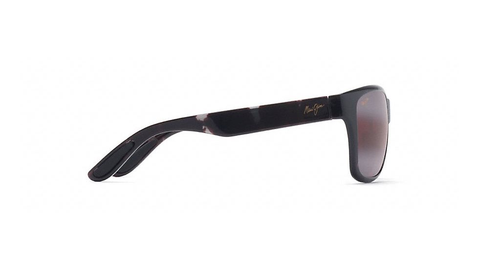 Maui Jim Road Trip Polarized Rectangular  Sunglasses,Grey / Black Tortoise,Maui Rose Lens R435-11T