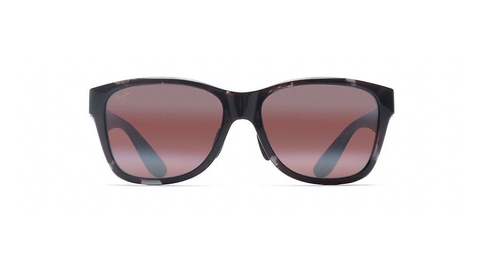 Maui Jim Road Trip Polarized Rectangular  Sunglasses,Grey / Black Tortoise,Maui Rose Lens R435-11T